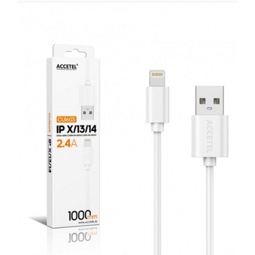 Cable de Datos Accetel 2.4A Lightning...