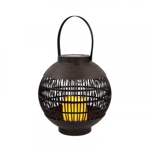 Farol Solar LED Redondo Exterior...