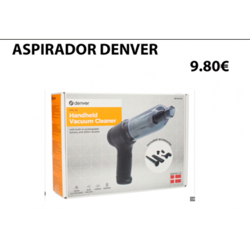 Aspirador de Mano Denver con Batería...
