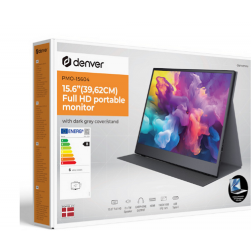 Monitor Portátil Denver 15.6" IPS FHD...