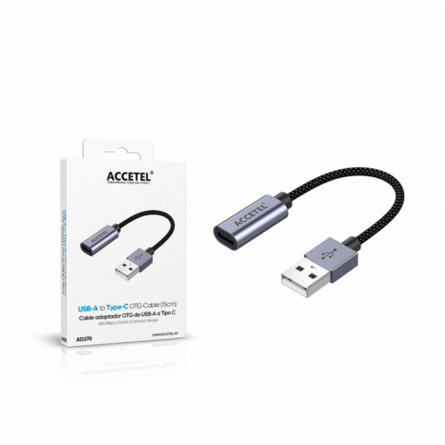 Cable Adaptador Accetel USB-A Macho a...