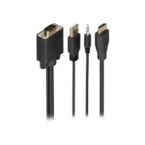 Conversor AISENS VGA+USB-A+3.5mm/M a...