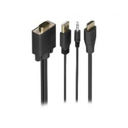 Conversor AISENS VGA+USB-A+3.5mm/M a...