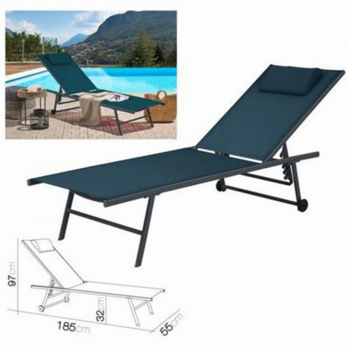 Tumbona Plegable con Almohada de 5...