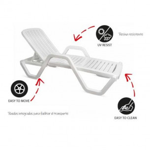 Tumbona Relaxia Blanca con... 2