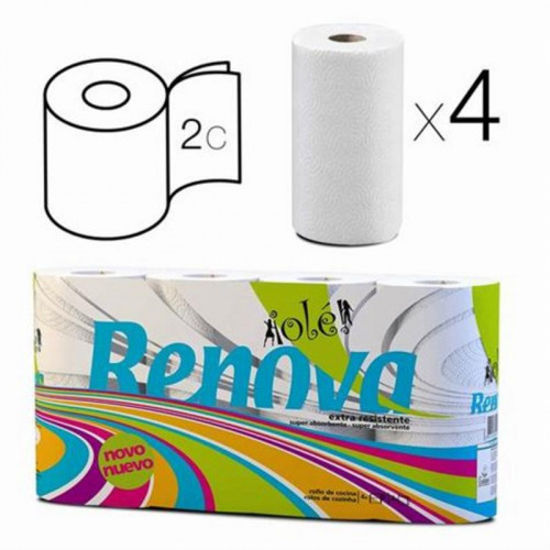 Pack 4 Rollos de Papel de Cocina...