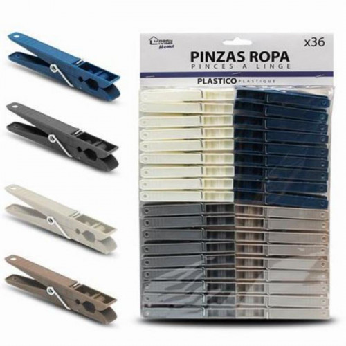 Pack de 36 Pinzas Plásticas para Ropa...