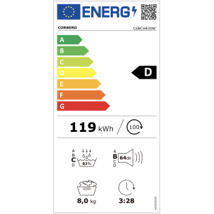 Secadora Corberó CSBCH830W... 2