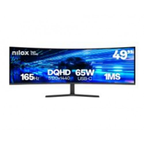Monitor Nilox 49" VA Dual QHD Curvo...