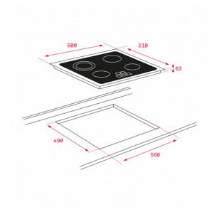 Placa Vitrocerámica Teka TB... 2