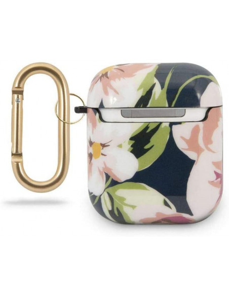 Guess Funda AirPods Floral Negro