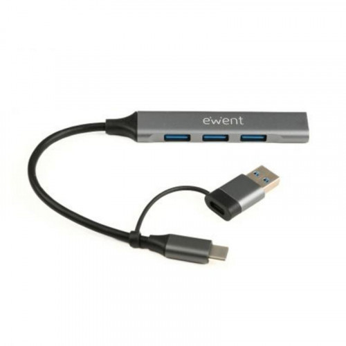 Hub EWENT USB-C con Adaptador USB-A,...