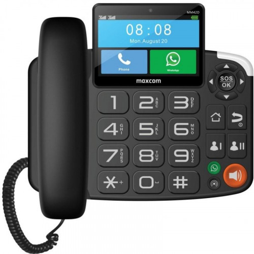 Teléfono Fijo Maxcom MM42D 4G Black...