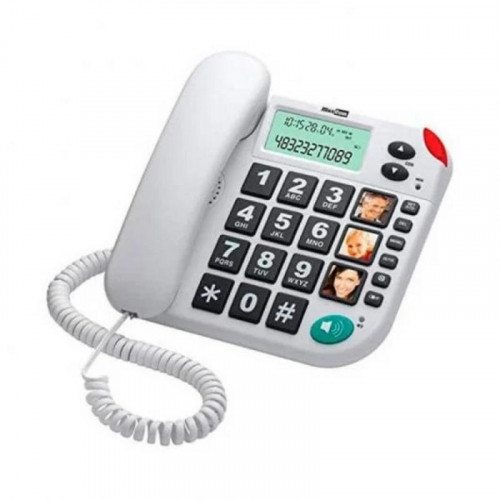 Teléfono Fijo Maxcom KX-T480 Blanco...