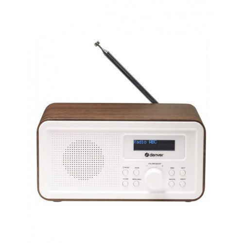 Radio Digital Denver DAB-30DW Madera...