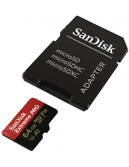 SanDisk Extreme Pro micro 64GB + ADAP A2