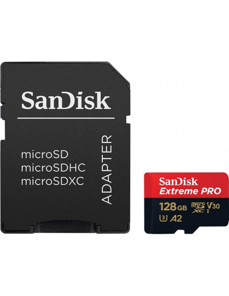 SANDISK TARJ. EXT. PRO MICRO SDXC 128GB 170MB/s + ADAP SD