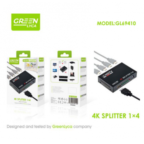 Adaptador Green Lyca HDMI Splitter 4...