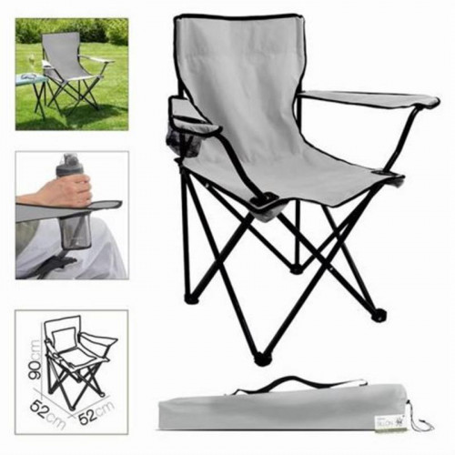 Silla de Camping Plegable Ico Gris...