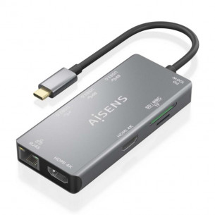Docking USB-C AISENS 9 en 1...