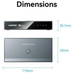 Conmutador Switch HDMI 2.1... 2