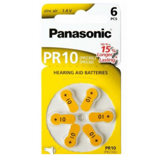 Pila Audífono Panasonic 1.4V PR10...