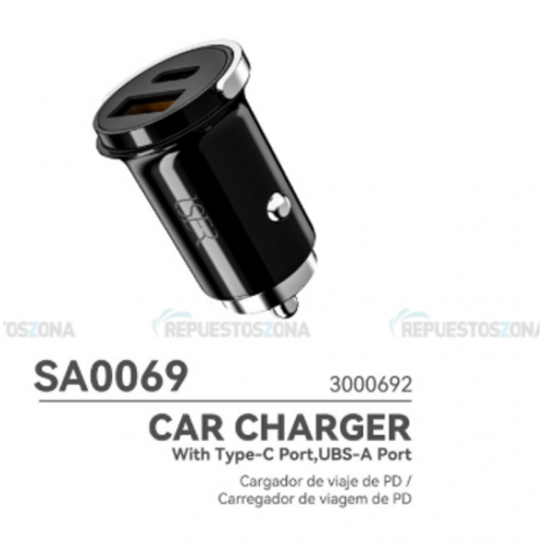 Cargador para Coche Iser 2 Puertos...