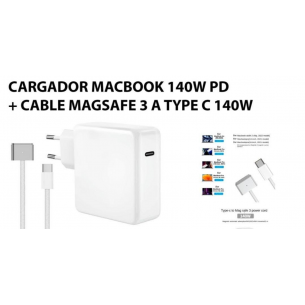 Cargador MacBook 140W PD...