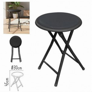 Taburete Plegable Negro...