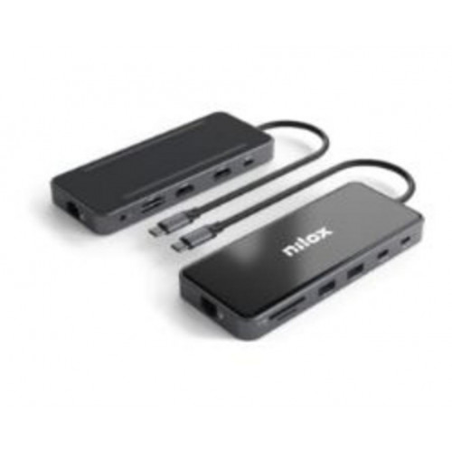 Docking Nilox USB-C Desk 12 en 1 Gris...