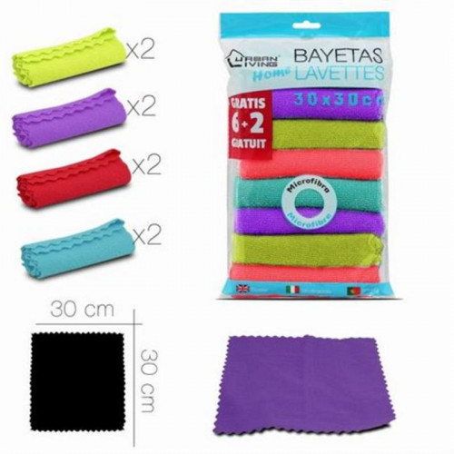 Pack 8 Bayetas de Microfibra Urban...
