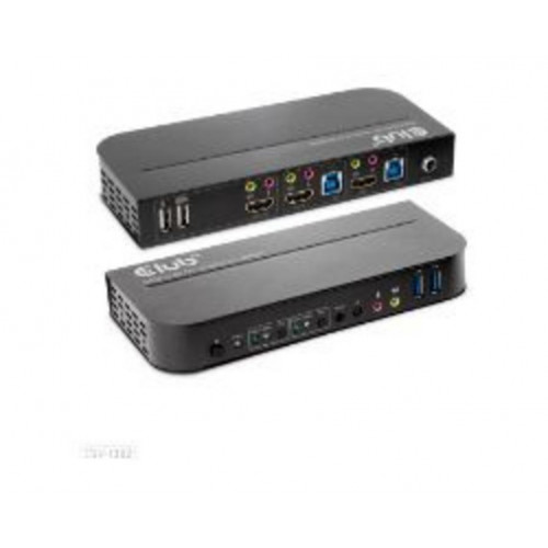 Conmutador Club 3D KVM 4K UHD 60Hz...