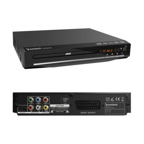 Reproductor DVD Sunstech DVPMH225 Negro