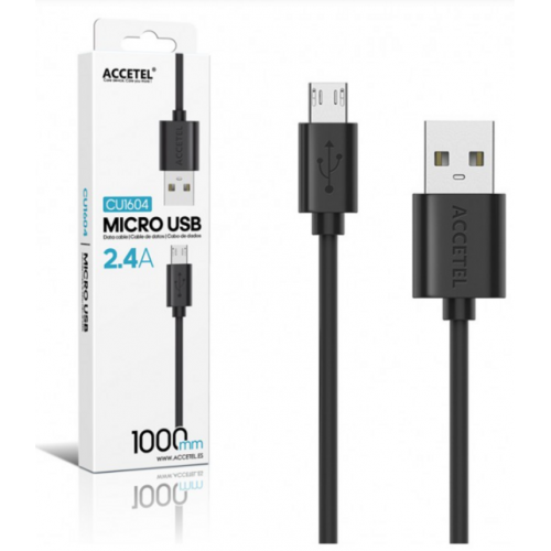 Cable de Datos Accetel 2.4A Micro USB...