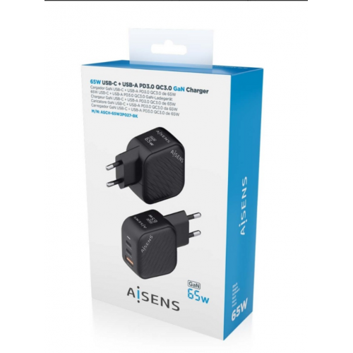 Cargador de Pared AISENS USB-A USB-C...
