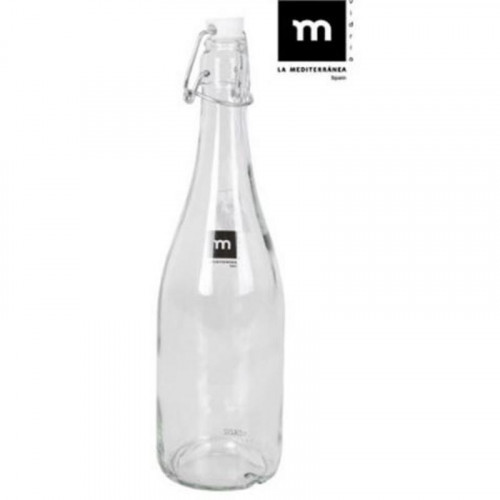 Botella de Vidrio con Tapón Hermético...