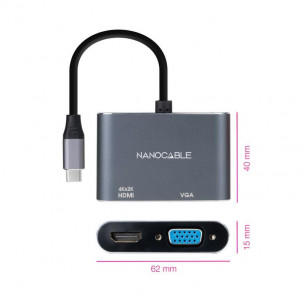 Adaptador Nanocable USB-C/M... 2