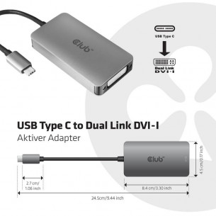 Adaptador Club 3D USB-C... 2