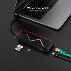 Hub Nanocable USB-C a... 2