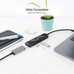 Hub Nanocable USB-C a... 2