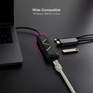 Hub Nanocable USB-C a... 2