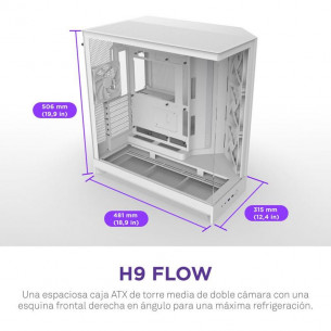 Caja NZXT H9 Flow ATX EATX... 2