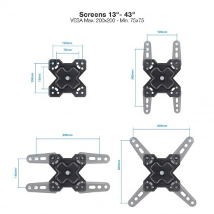 Soporte Pared TOOQ 13"-43"... 2