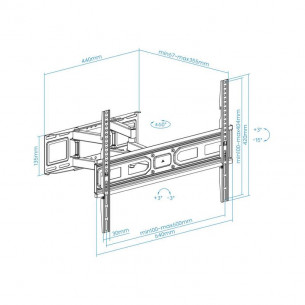 Soporte Pared TOOQ 37-80... 2
