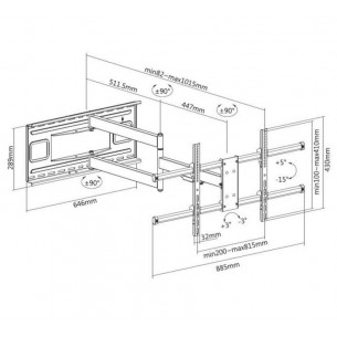Soporte Pared EQUIP 43-80"... 2