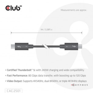 Cable Club 3D USB-C M/M... 2