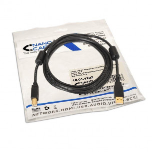 Nanocable USB-A/M a USB-B/M... 2