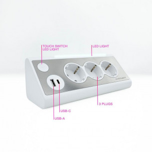 Regleta Nanocable 3xSchuko... 2