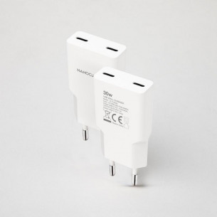 Cargador Nanocable 2xUSB-C... 2