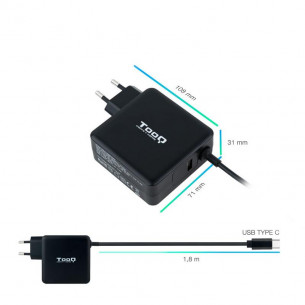 Cargador TooQ 65W USB-C PD... 2